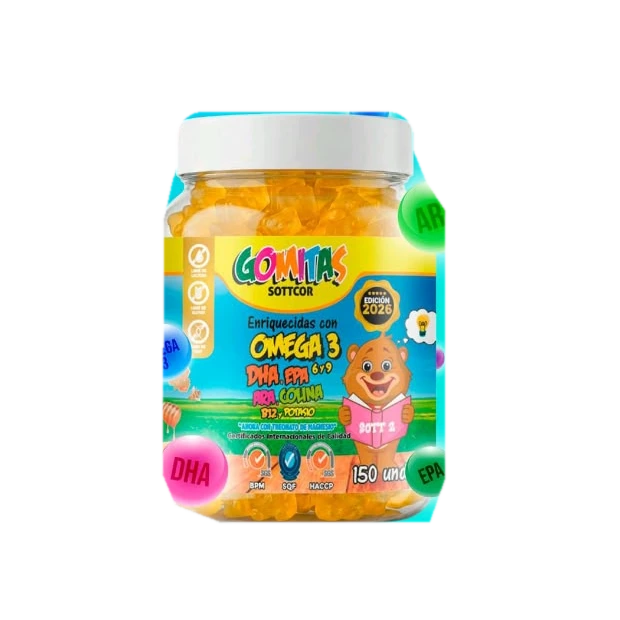 Frasco de gomitas Omega 3